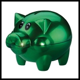 Felix-Pig-Metallic-Moneybox-Green