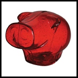 Frederick-Pig-Disco-Moneybox-Red