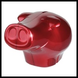 Frederick-Pig-Metallic-Moneybox-Red
